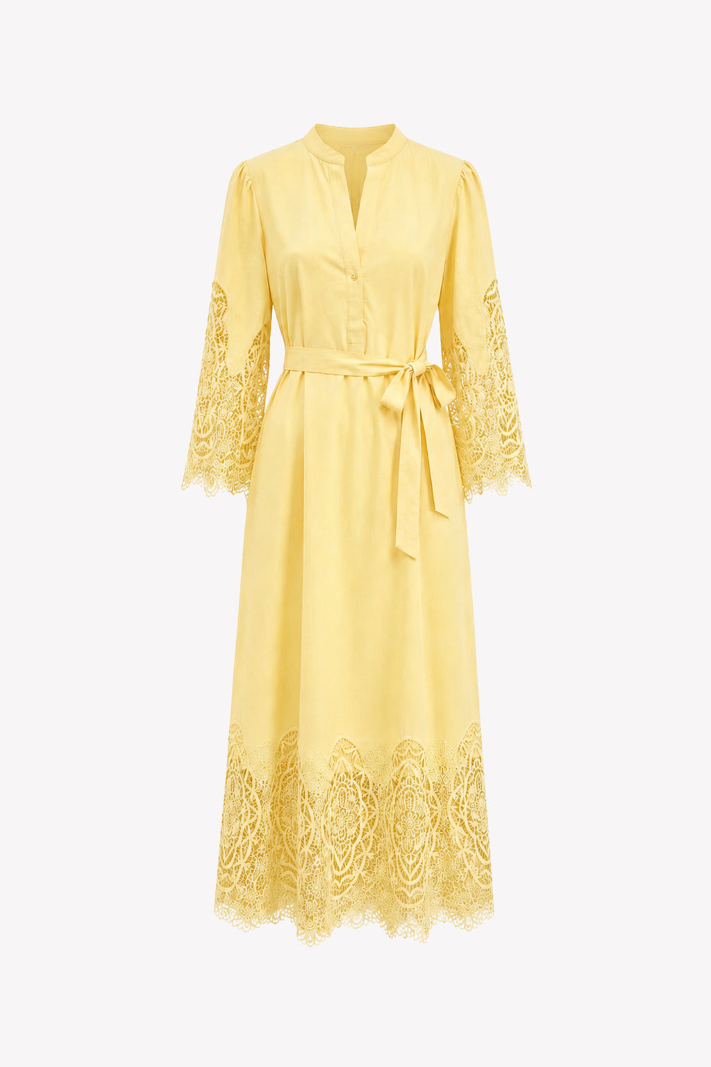 ROBE MIDI À BRODERIE ANGLAISE
