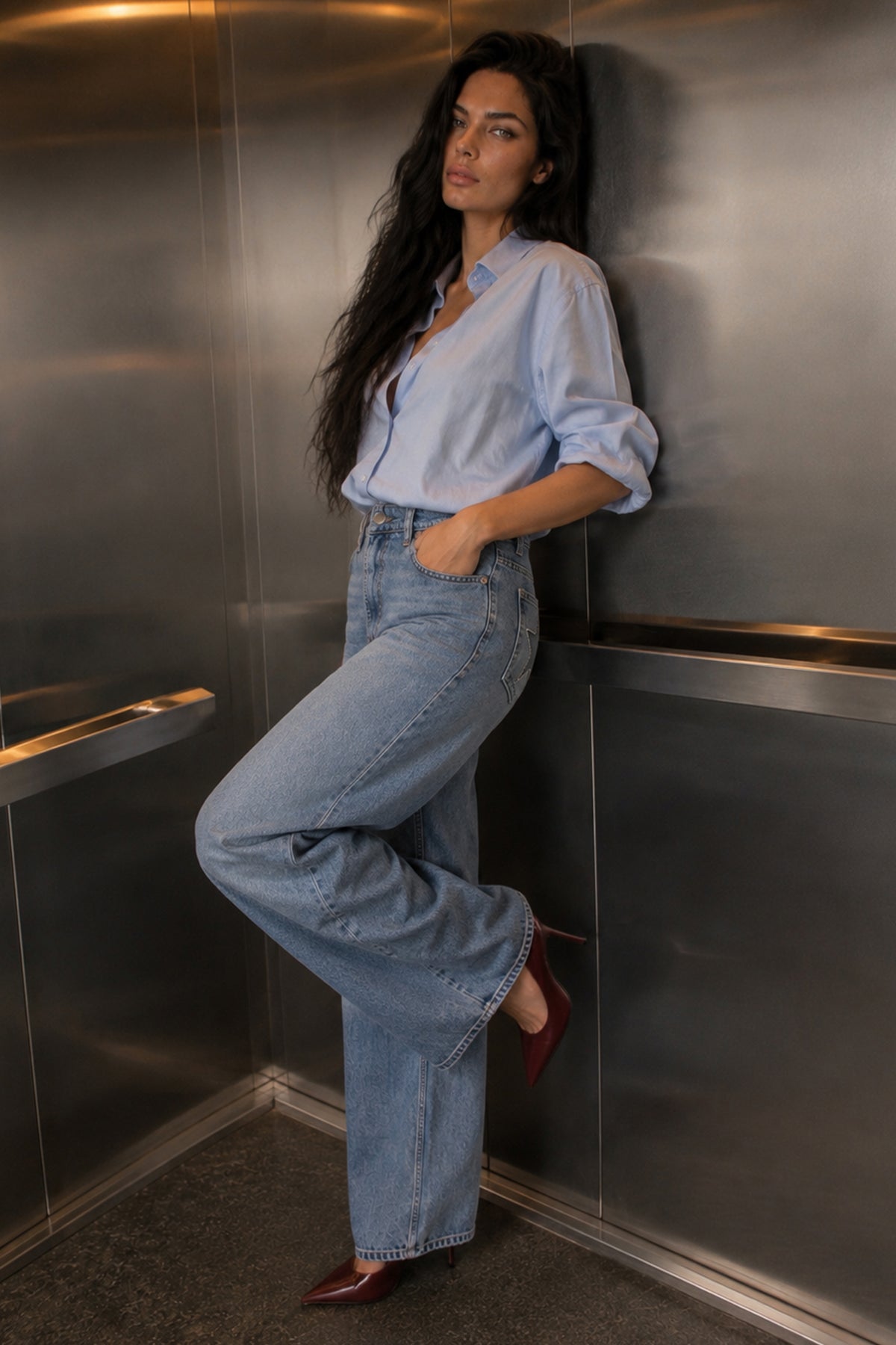 JEAN WIDE LEG ÉTOILE