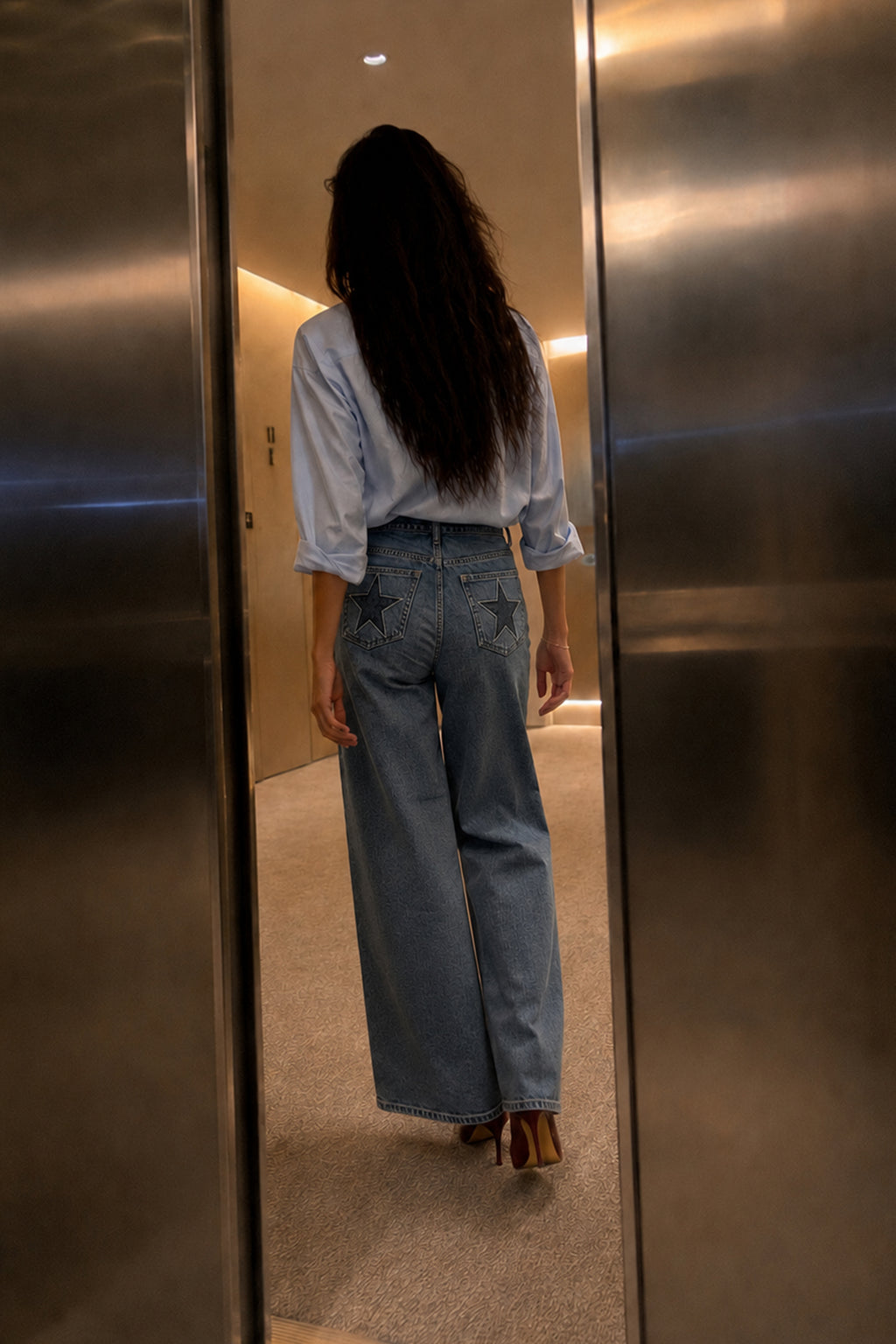 JEAN WIDE LEG ÉTOILE