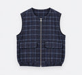 VESTE SANS MANCHES TESS À CARREAUX