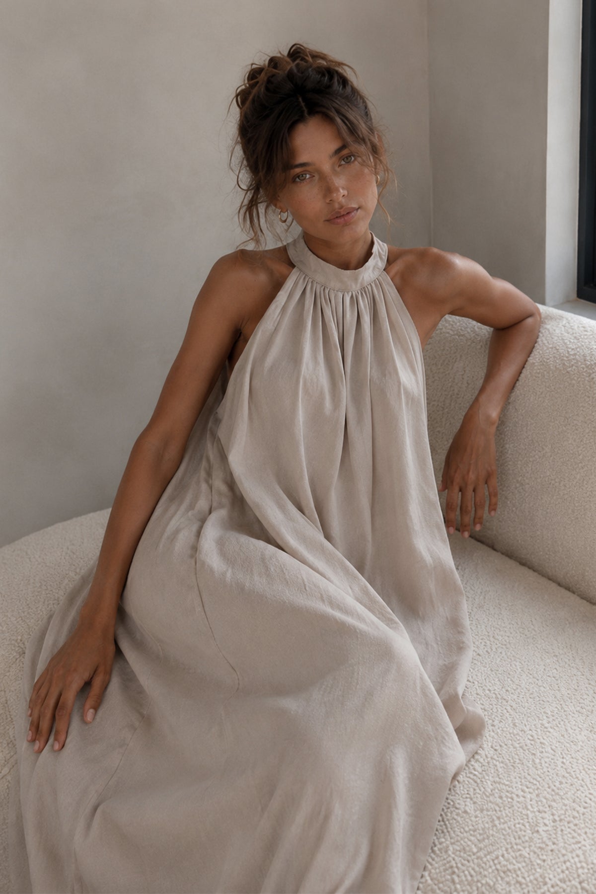 ROBE LONGUE HALTER