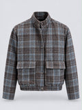 VESTE CHARLIE À CARREAUX BLEUS