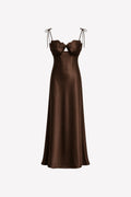 ROBE LONGUE À BUSTIER COQUILLAGE