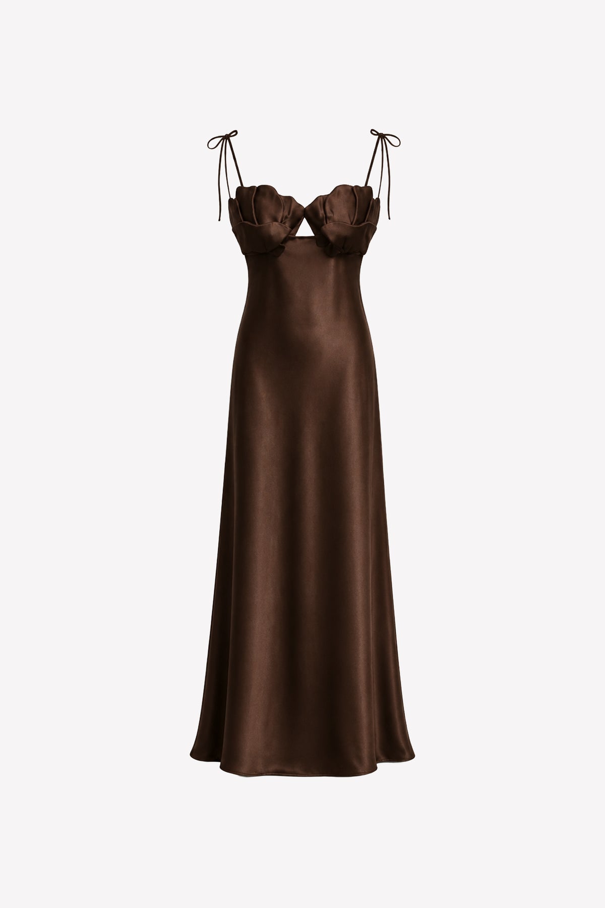 ROBE LONGUE À BUSTIER COQUILLAGE